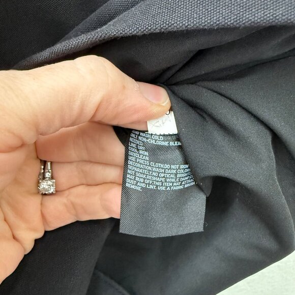 Uniqlo Black Utility Button Barn Coat Corduroy Collar Jacket Mens size Small NEW - Picture 6 of 9